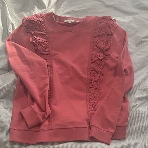 Boden Red Crew Neck Sweatshirt